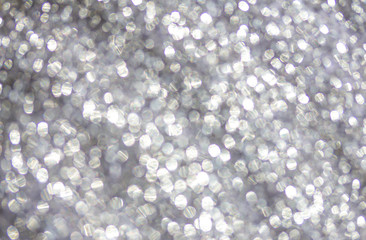 Abstract silver bokeh background