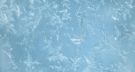 background Frosty pattern on glass