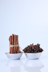 anise star and cinnamon