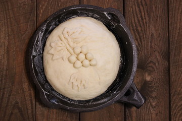The dough in the form of iron