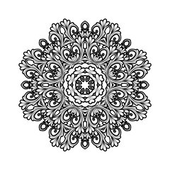 black and white decorative ornament