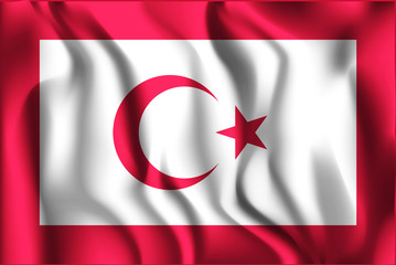 Turkey Variant Flag. Rectangular Shape Icon