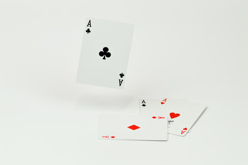 Poker mit schwebendem Ass