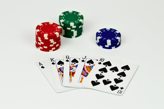 Royal Flash mit Poker Chips