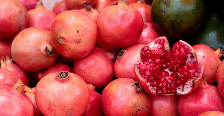 Pomegranate at Indian market