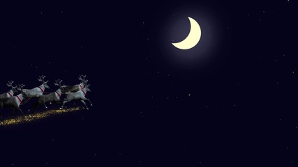 Traineau du Père Noël avec alpha