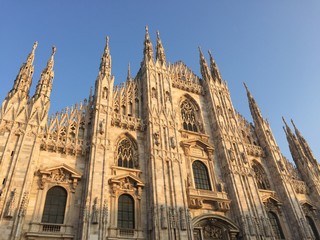 Fototapeta premium Duomo di Milano, facciata, chiesa Italia