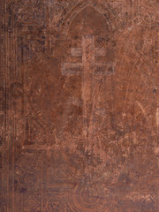 Antique bibles on table