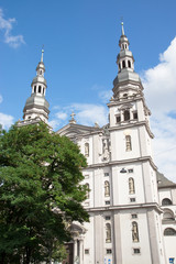 Obraz premium Stift Haug in Würzburg, Unterfranken, Deutschland