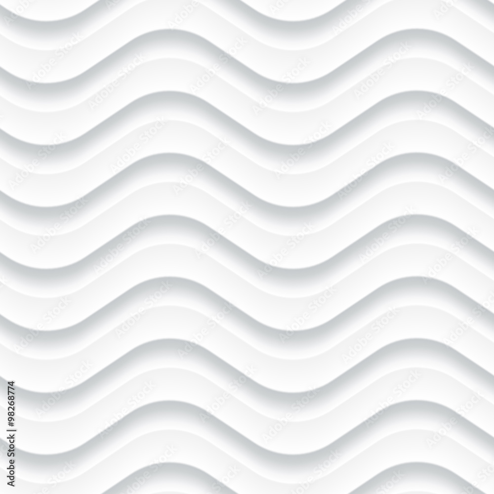 Aufkleber white seamless background panel with wavy texture