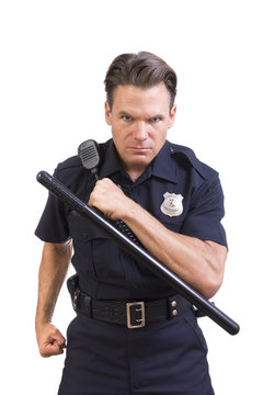 Aggressive police officer