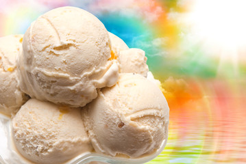 Ice cream close up