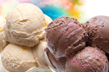 Ice cream close up