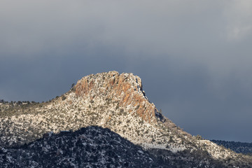 Thumb Butte Prescott Arizona Winter Landscape