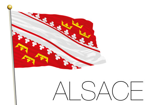 Alsace Regional Flag, France