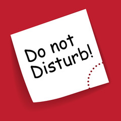 note paper - do not disturb