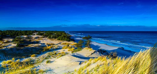 Photo sur Plexiglas Bleu foncé Panorama de paysage de mer