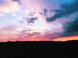 Sunset in the country