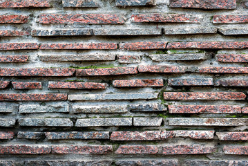 Red and blue marble stone brick wall detailed contrast texture background