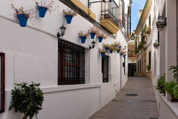 Fototapeta na wymiar Calle Blanco, Cordoba, Spain