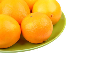 Orange on plate