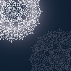 template for cards with a circular ornament and place for your text