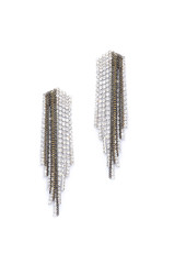 earrings with diamonds on a white background