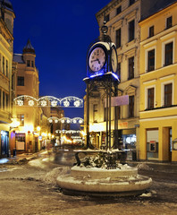 Szeroka (Wide) street in Torun.  Poland  © Andrey Shevchenko