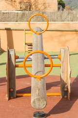 Seesaw in the park