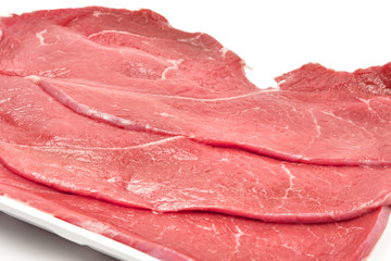 raw beef steaks