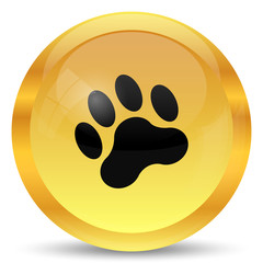 Fototapeta premium Paw print icon