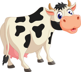 illustration of Cute cow cartoon