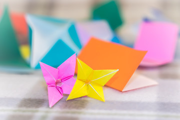 Teaching How to Make Lilly from Small Piece of Origami