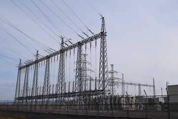 変電所／山形県の庄内地方で、変電所を撮影した写真です。