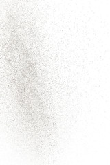 Abstract splashes and drops of water on a white background.