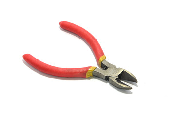 A pair of combination cutting pliers