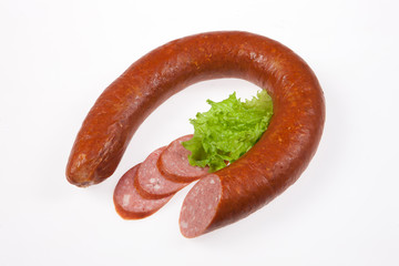 Sausage With Greenery