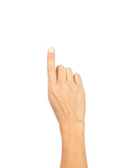 Obraz premium Hand isolated on white background with clipping path