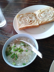 Porridge and toast