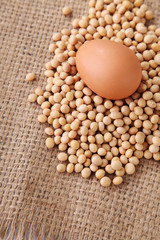 soy bean and egg