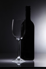 wine and glass