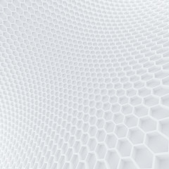 Naklejka premium Hexagon wall