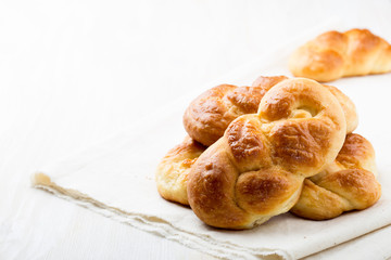 Sweet braided yeast bread