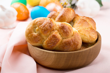 Sweet braided yeast bread