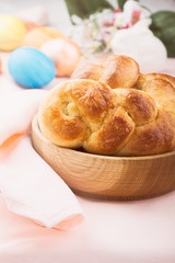 Sweet braided yeast bread