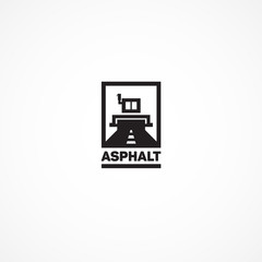 Asphalt roller.