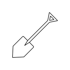 Shovel line icon