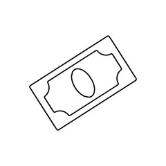 Banknote line icon