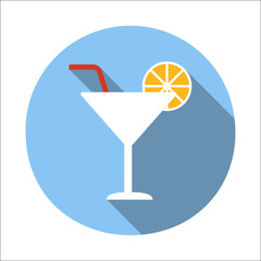Cocktail flat icon