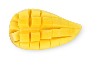 Sweet mango on white background